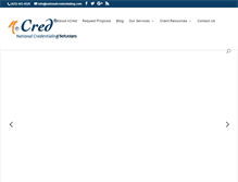 Tablet Screenshot of nationalcredentialing.com